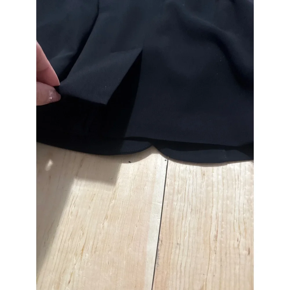 Talbots‎ Black 3-Button Blazer Jacket Women Petites 14W Pleated Pockets Workwear